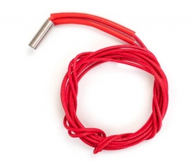 Нагреватель экструдера 3d принтера 6х20мм 12В/24В 40Вт (с кабелем 1метр)