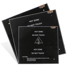 Алюминиевый нагревательный стол MK2B (стол hotbed) с площадью 310мм х 310мм для 3д принтера 12/24В